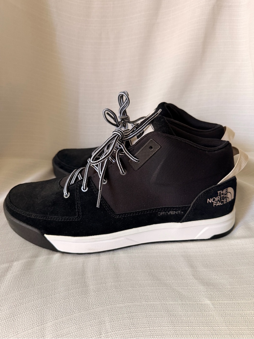 The North Face Black and White Mid-Top DRYVENT Sneakers